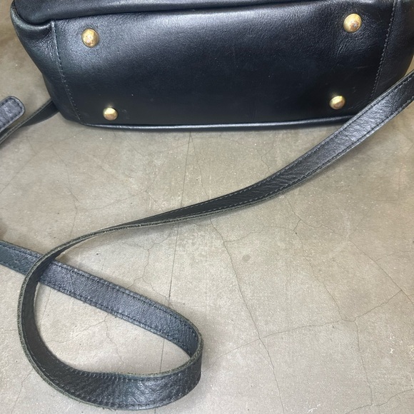 Patricia Nash Black Leather Heritage Collection Ashford Handbag/Crossbody - Picture 4 of 9